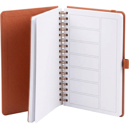 Bhnxj B6 Undated Weekly Wire Planner Terracotta - Product view